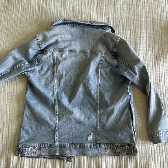 Lucky Brand Distressed Denim Jacket - Picture 2 of 5